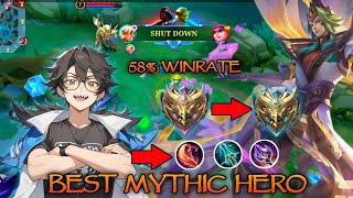 Best Mythic Hero Vales Road to Mythic Honor 58 Winrate  Mobile Legends Gameplay [upl. by Mode]