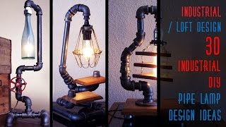 30 Industrial DIY Pipe Lamp Design Ideas [upl. by Alletsirhc]