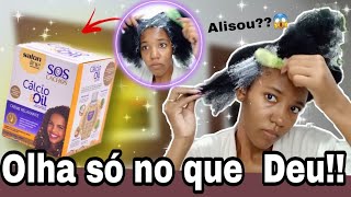 RELAXEI MEU CABELO DEPOIS de 3 ANOS NATURAL ðŸ˜± com CÃLCIO OIL da SALON LINE [upl. by Nimaj]