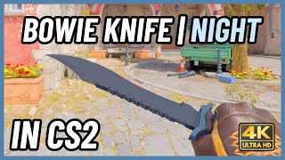 ★ CS2 Bowie Knife Night  CS2 Knife InGame Showcase 4K [upl. by Harbot10]