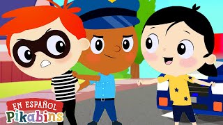 Trabajos de la Comunidad 👮🚒  Caricaturas  Pikabins Canciones Infantiles Educativas [upl. by Winer517]