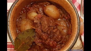 Stifado  Greek Beef Stew  Μοσχαράκι Στιφάδο [upl. by Ierdna]