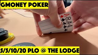 CRAZY High Stakes PLO Game  GMoney Poker VLOG 18 at The Lodge [upl. by Ihculo456]