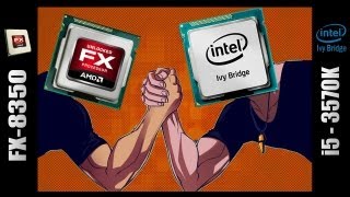 AMD FX8350 vs Intel i53570k  Benchmarks and Final thoughts [upl. by Pohsib248]