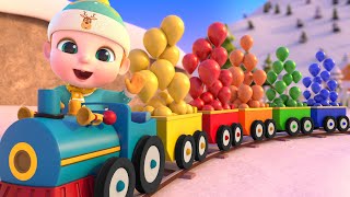 The color train song  Colors for kids  kids songs amp Nursery Rhymes  NuNu Tv [upl. by Bethina]