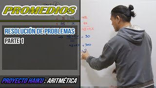 PROMEDIOS  RESOLUCIÓN DE PROBLEMAS PARTE 1 [upl. by Adyahs]