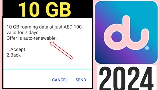 du roaming data business  du roaming data plan  du roaming data charges [upl. by Ahsined583]