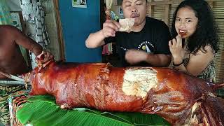 LECHON MUKBANG  NIMARSTV [upl. by Nnyleak]