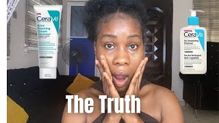 Shocking Truth about CeraVe Cleanser for your ACNE  CeraVe Acne Foaming Vs Cerave SA Cleanser [upl. by Aneeuqahs]