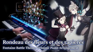 Rondeau des fleurs et des rapieresGenshin Impact Fontaine Battle Theme Virtuosic Piano Arrangement [upl. by Gower817]