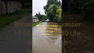 2021 NeukirchLausitz Hochwasser im Niederdorf [upl. by Naples848]