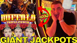 Winning EPIC JACKPOTS On High Limit Slot Machines At Casino [upl. by Wrand]