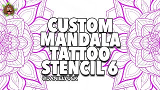 Custom Mandala Tattoo Stencil 6 [upl. by Bamford]