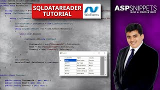 Using SqlDataReader in Windows Forms Application [upl. by Vanhook]