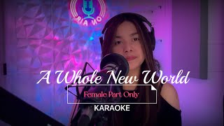 A Whole New World KARAOKE Female Part Only [upl. by Eyeleen288]