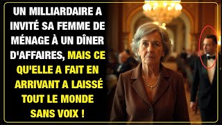 Milliardaire invite sa femme de ménage à un dîner daffaires et son arrivée laisse tous sans voix [upl. by Chun]