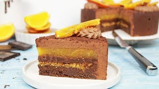 Chocolate Orange Mousse Cake Recipe [upl. by Krigsman358]