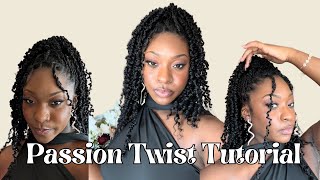 Passion Twist Tutorial short hair friendly [upl. by Namwen602]