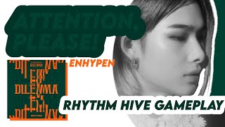 Attention please  ENHYPEN rhythm hive  hard mode [upl. by Esele377]