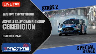 LIVE Rally Ceredigion 2023  Stage 2  Protyre Motorsport UK Asphalt Rally Championship [upl. by Anson166]