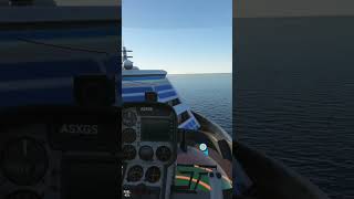 Landing an helicopter on 🛳  cabri G2  MSFS2020 [upl. by Eugenie]