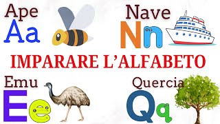 Alfabeto Italiano per Bambini  Impara Litaliano  Learn Italian abc abcd alfabeto atoz [upl. by Eelarol]