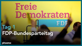 FDPBundesparteitag mit Neuwahl Generalsekretär und Reden von Lindner amp Co [upl. by Annawad]