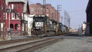 Norfolk Southern Train 19G Gets One BUMPY Ride [upl. by Enelrats]