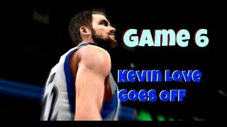 NBA 2k13 My Career  NBA Playoffs Game 6  60 From Love and PekoBitch [upl. by Nyved]