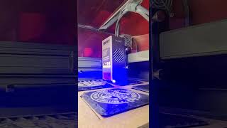 Creating Slate Coasters on my Creality Falcon2 Pro 40 watt in precise mode [upl. by Weinrich]