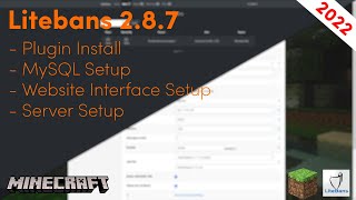 Litebans 287  How to Install Plugin Web Interface amp Setup MySQL 2022 Guide [upl. by Janus701]