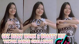 GET BIZZY WORK X BOASTY MIX TIKTOK DANCE CHALLENGE  CHRISTINEJOYRENDON19 [upl. by Banky626]