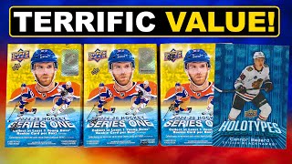 Opening 3 202425 Upper Deck Series 1 Hockey Retail Blaster Boxes [upl. by Lerak817]