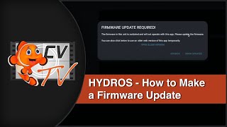 HYDROS  How to do a firmware update [upl. by Orfinger]