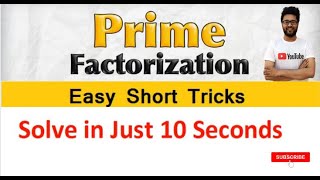 Prime Factor short trick l Prime Factorisation method l Trick to solve Prime Factors l School maths [upl. by Tamas]