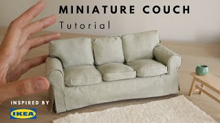 IKEA mini Couch  Tutorial No sewing  No 3D printing [upl. by Nadabas]