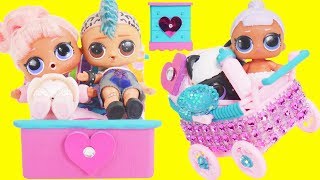 LOL Surprise Dolls Punk Boi Family Married in Custom Bedroom  Toy Egg Videos [upl. by Horgan]