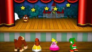 Nintendo 64  Mario Party 3  4Players MiniGame  Curtain Call [upl. by Eidnew]