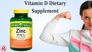 Spring Valley Zinc Capsules with Vitamin D Dietary Supplement  is Supplement Good For Your Health [upl. by Hanleigh]