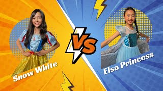 SNOW WHITE vs ELSA Princess Rap Battle  cover by Lil Mila [upl. by Ittap]