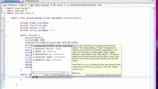 Java GUI Lesson 4  JButton and ActionListener [upl. by Notserc]