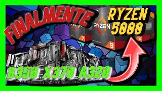 RYZEN 5000 PARA B350 X370 Y A320 SOPORTE MOTHERBOARDS [upl. by Deerdre]