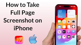 How to Take Full Page Screenshot on iPhone iOS 17 [upl. by Derry749]