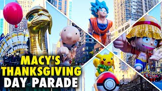 All Balloons And Floats From The 97th Macys Thanksgiving Day Parade  NYC Desi [upl. by Fidole199]