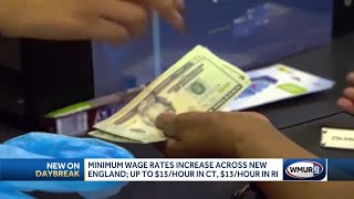 Minimum wage rates increase across New England New Hampshire continues to follow national rate [upl. by Essined]