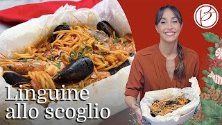 Linguine allo scoglio al cartoccio  Benedetta Parodi Official [upl. by Eerrehc]