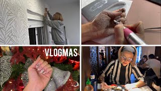 VLOGMAS  Me quito el piercing vuelta a Madrid nuevo sushi fav y nuevas uñas de navidad 🎄💫❄️ [upl. by Gordon]