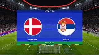 DANIA  SERBIA EURO 2024  SYMULACJA [upl. by Lovmilla788]