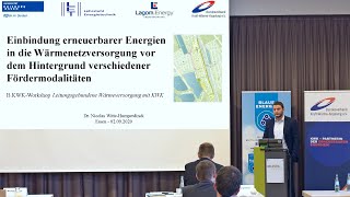 Möglichkeiten der Einbindung erneuerbarer Energien in Wärmenetze BKWKFachtagung 2020 [upl. by Bracci658]