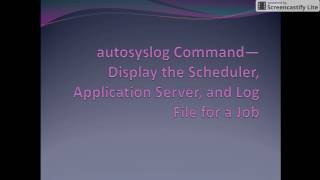 How to display Event Scheduler Application server log file in Autosys [upl. by Aihseyn]